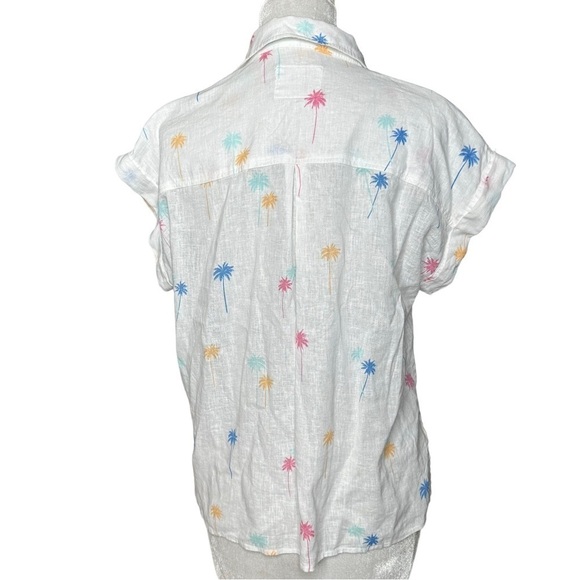 Rails Whitney Neon Palms Button Down Top. Size Small - Picture 3 of 8